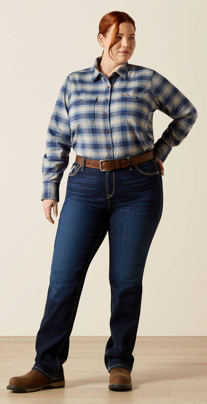 Rebar Flannel DuraStretch Work Shirt Full Plus